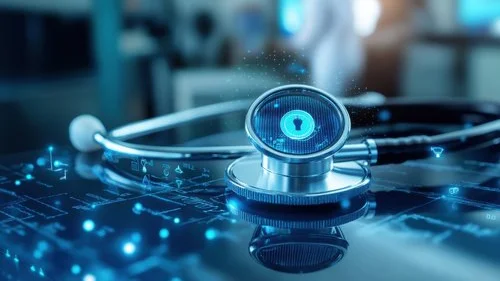 digitally rendered stethoscope Digital Health Solutions