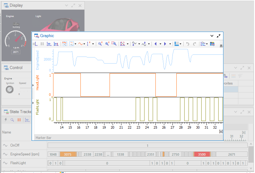 Screenshot related to the CANoe Quick Tip topic: "Be Independent of Screen Sizes and Scaling: The Dashboard Desktop Layout".