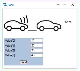 Screenshot related to the CANoe Quick Tip topic: "Customizing Panels by Using Custom-Built Controls"