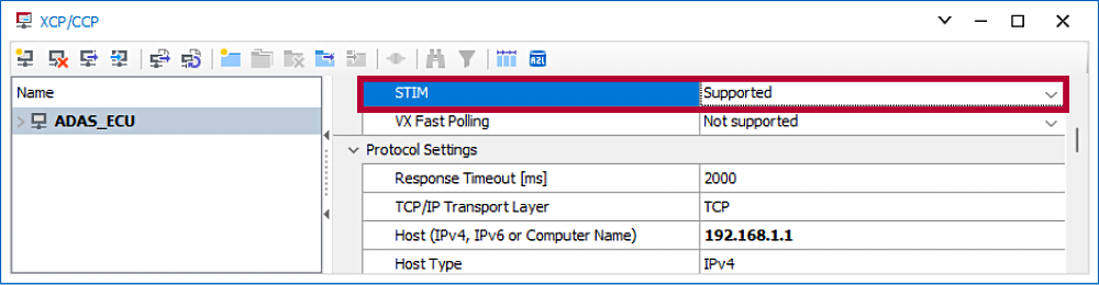 Screenshot related to the CANoe Quick Tip topic: "Cycle Accurate Replay of ADAS Data Using XCP".