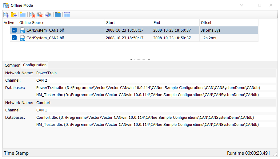 canoe-quick-tip-evaluate-content-from-signal-and-content-based-logging-files-1.png Screenshot related to the CANoe Quick Tip topic: "Evaluate Content From Signal-Based and Frame-Based Logging Files Together".