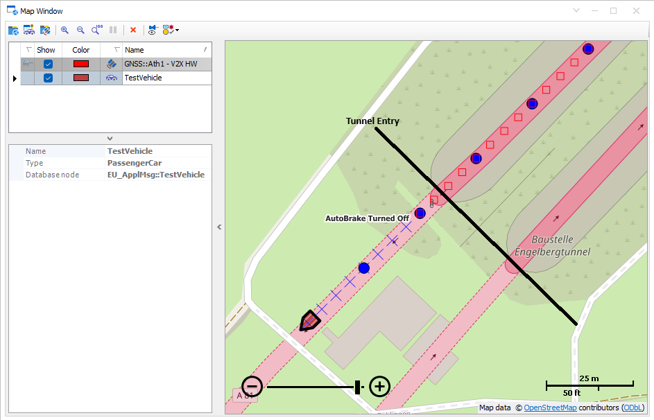 Screenshot related to the CANoe Quick Tip: "Drawing API for the MAP Window"