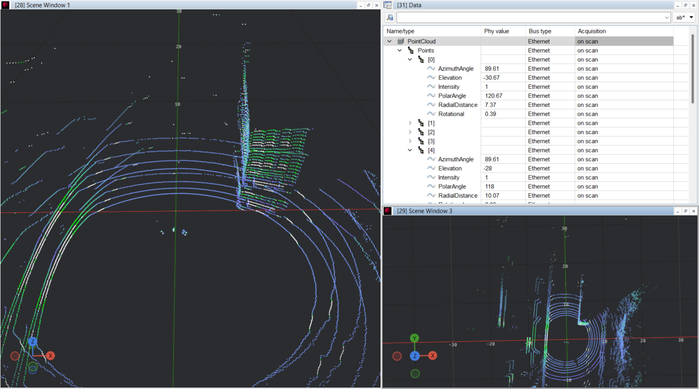 Reliably acquire LIDAR sensor data and visualize it meaningfully as a point cloud. driver-assistance-point-cloud.png