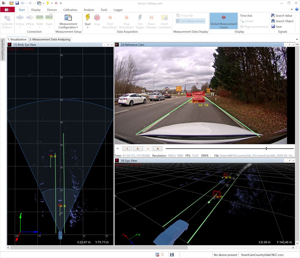 Display of sensor data in the video window and in two different views of the scene window driver-assistance-UI.jpg
