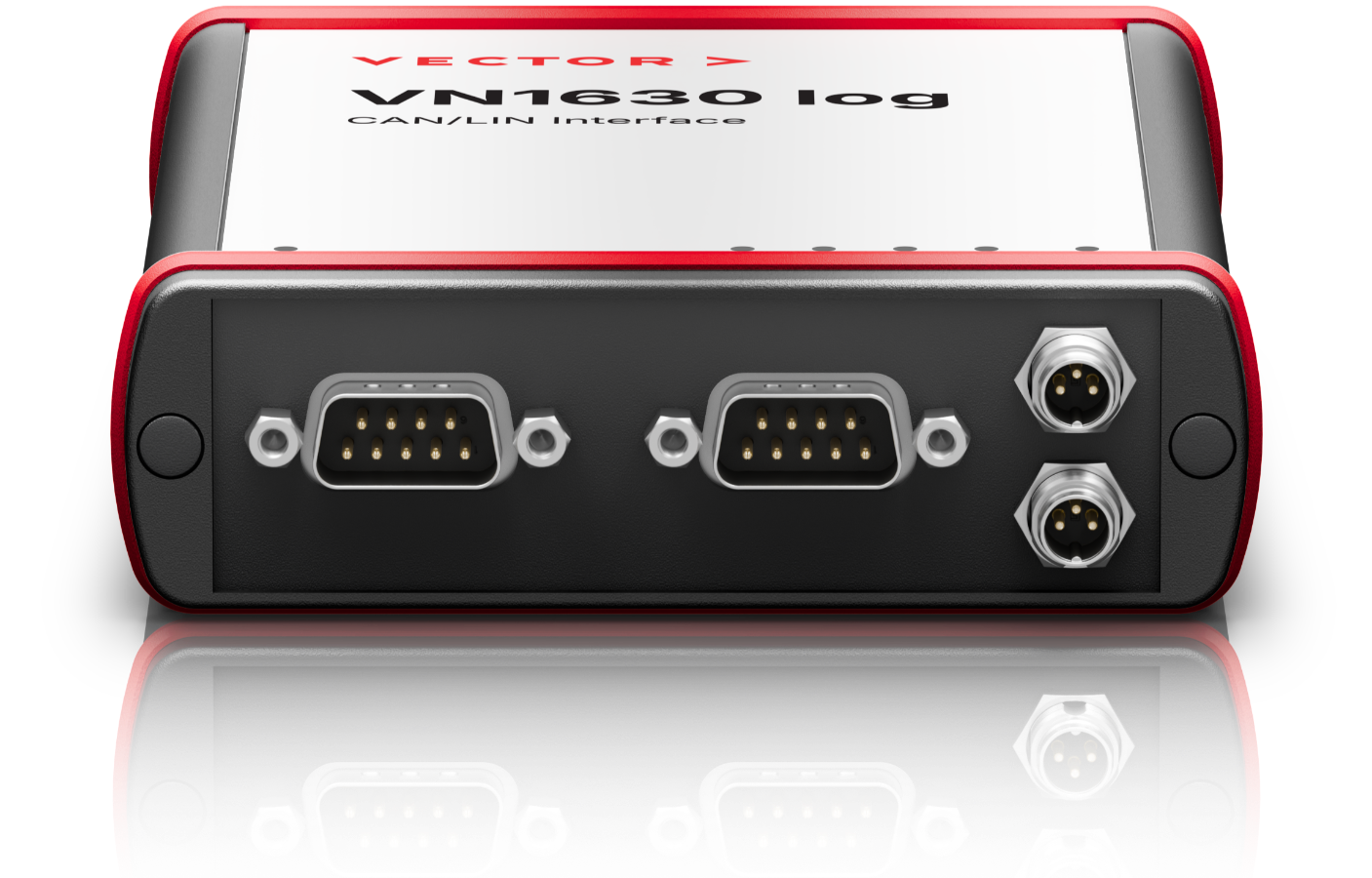 Rendering of the front of the VN1630 log CAN/LIN interface