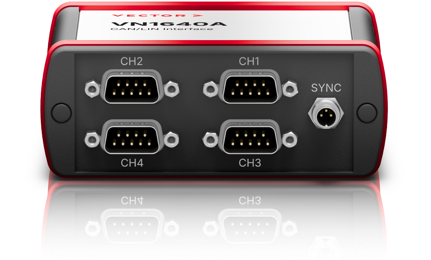 Rendering of the VN1640A interface from front